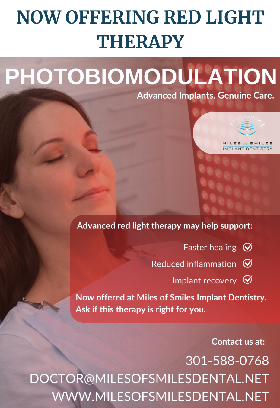 Advanced red light therapy in Washington DC area